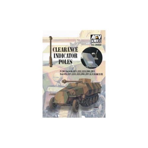 Clearance Indicator Pole for Sd.Kfz.221/222/223/250/251 1:35 AFV Club AC35002