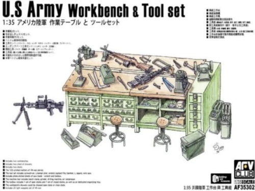 US Army Workbench and Tool set 1:35 AFV Club 35302