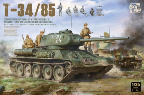 T-34/85 Composite Turret 112 Plant w/5 Resin Figures 1:35 Border Model BT027