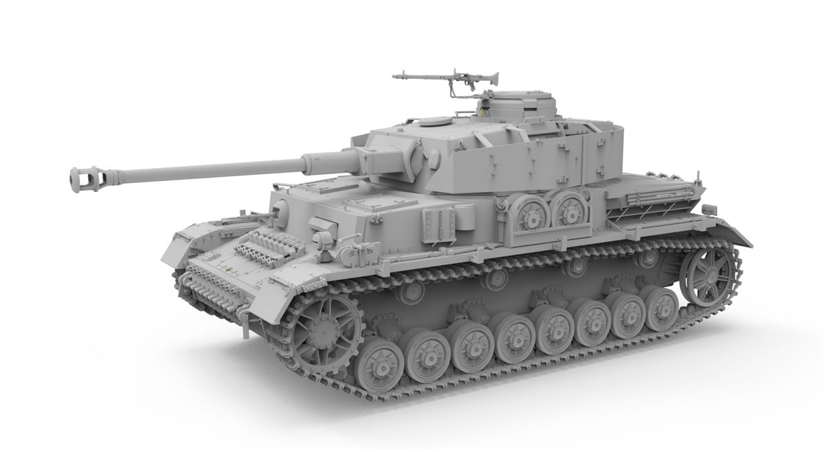 Zdjęcie dodatkowe produktu Pz.Kpfw. IV Ausf. J Early/Mid And Rail Way Flatbed Ommr (2in1) 1:35 Border Model BT025