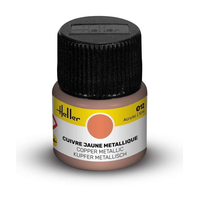 Zdjęcie główne produktu Heller farba akrylowa 012 Copper metaliczna 12ml