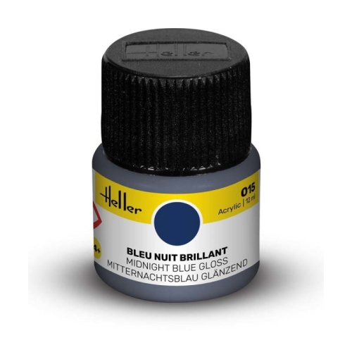 Heller acrylic paint 015 Midnight Blue glossy 12ml