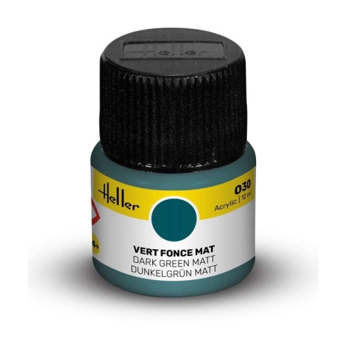 Heller acrylic paint 030 Dark Green matte 12ml