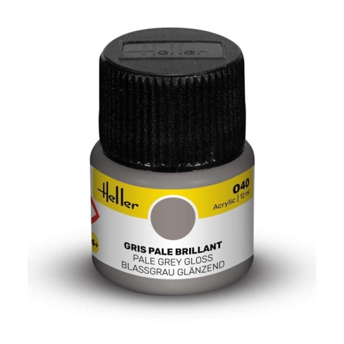 Heller acrylic paint 040 Pale Grey glossy 12ml