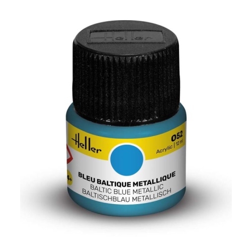 Heller acrylic paint 052 Baltic Blue metallic 12ml