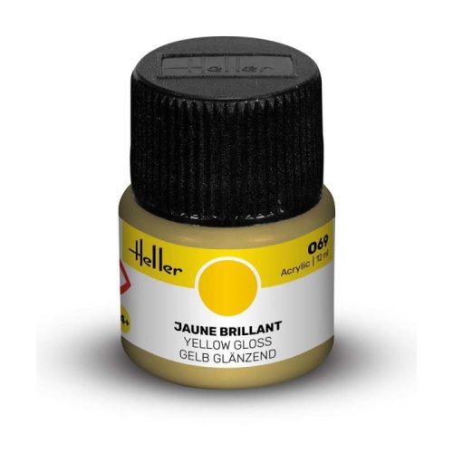 Heller acrylic paint 069 Yellow glossy 12ml