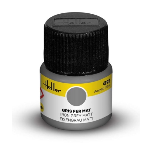 Heller acrylic paint 092 Iron Grey matte 12ml