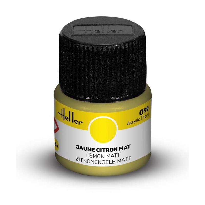 Zdjęcie główne produktu Heller farba akrylowa 099 Lemon matowa 12ml