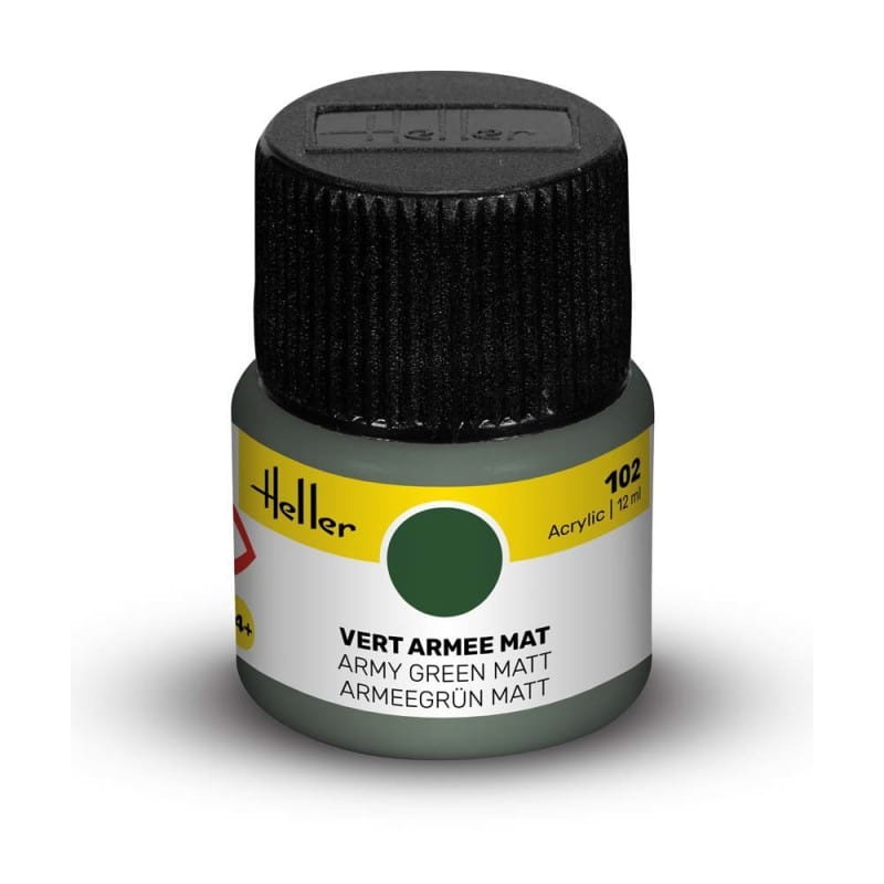 Zdjęcie główne produktu Heller farba akrylowa 102 Army Green matowa 12ml