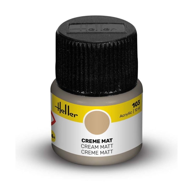 Zdjęcie główne produktu Heller farba akrylowa 103 Cream matowa 12ml