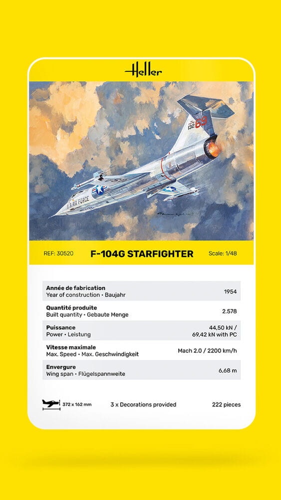 Zdjęcie dodatkowe produktu F-104G Starfighter 1:48 Heller 30520