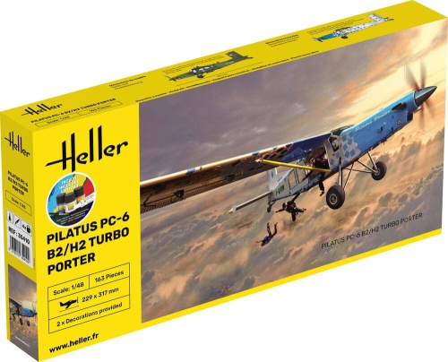 Pilatus PC-6 B2/H2 Turbo Porter 1:48 Heller 35410 STARTER KIT