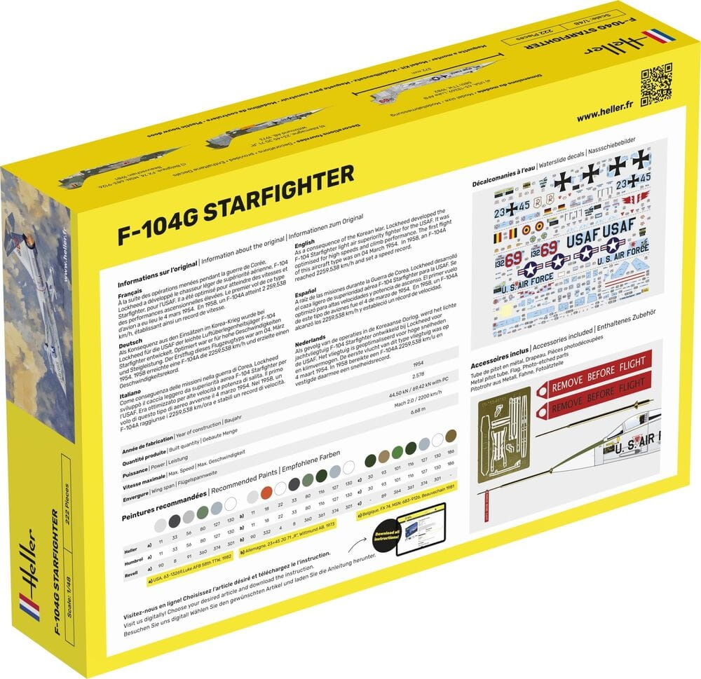 Zdjęcie dodatkowe produktu F-104G Starfighter 1:48 Heller 35520 STARTER KIT