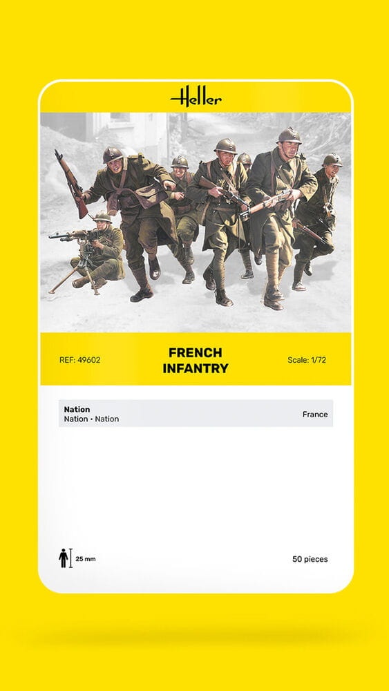 Zdjęcie dodatkowe produktu French Infantry 1:72 Heller 49602