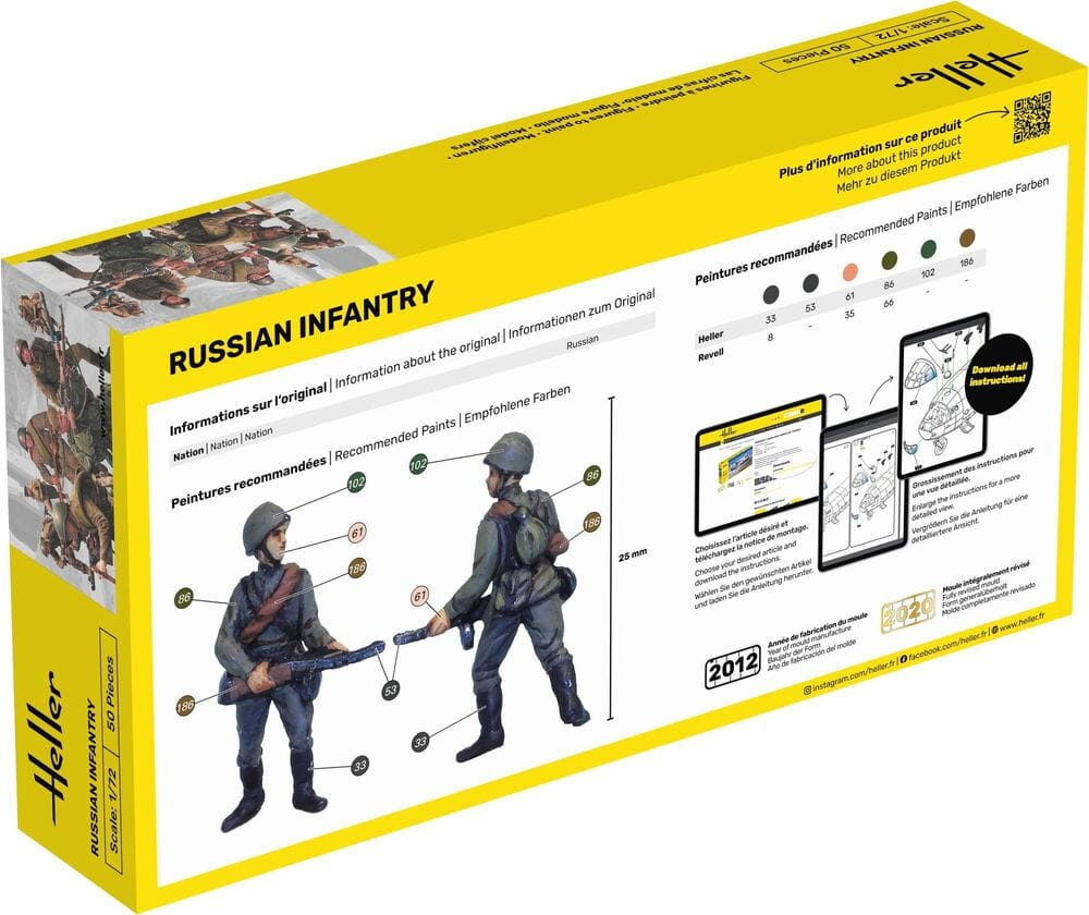 Zdjęcie dodatkowe produktu Russian Infantry 1:72 Heller 49603