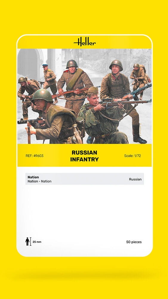 Zdjęcie dodatkowe produktu Russian Infantry 1:72 Heller 49603