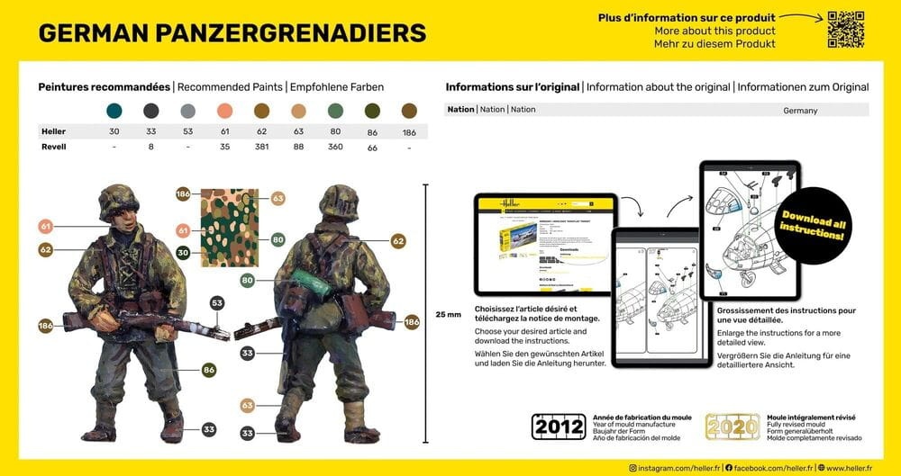 Zdjęcie dodatkowe produktu German Panzergrenadiers 1:72 Heller 49606