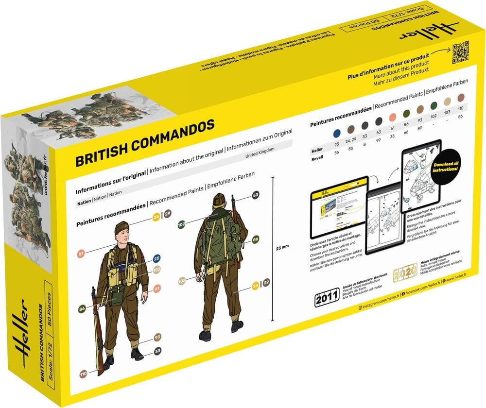 Zdjęcie dodatkowe produktu Britische Kommandotruppen 1:72 Heller 49632