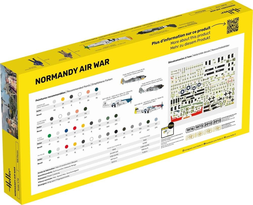 Zdjęcie dodatkowe produktu Normandy Airwar 1:72 Heller 52329 STARTER KIT