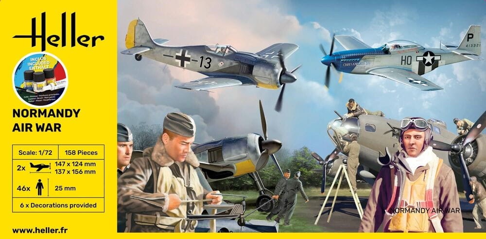 Zdjęcie dodatkowe produktu Normandy Airwar 1:72 Heller 52329 STARTER KIT