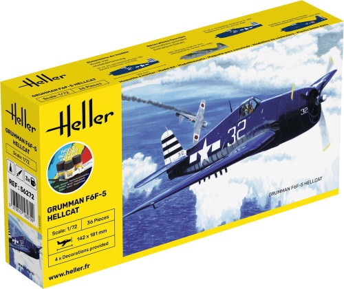 F6F Hellcat 1:72 STARTER KIT Heller 56272