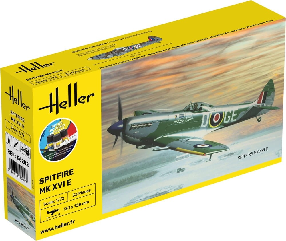 Zdjęcie główne produktu Spitfire 1:72 STARTER KIT Heller 56282