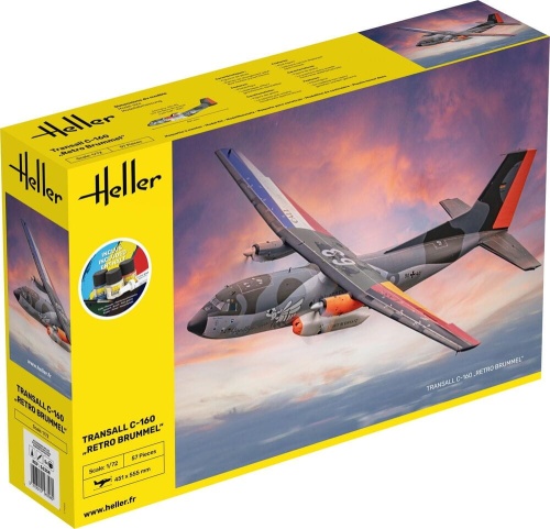 Transall C-160 Retro Brummel 1:72 Heller 56358 STARTER KIT