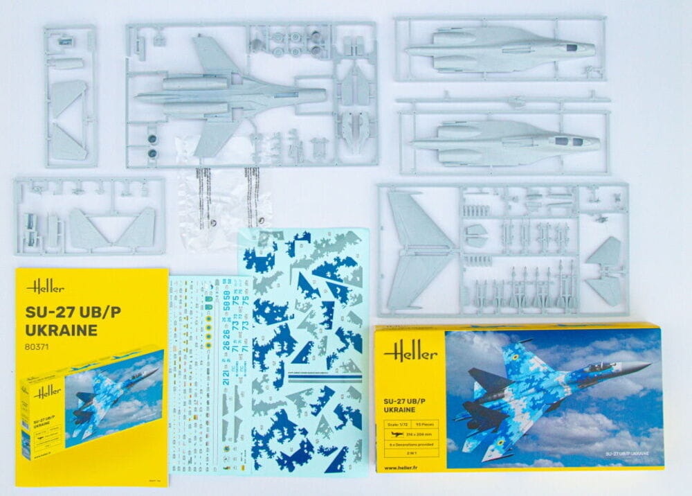 Zdjęcie dodatkowe produktu SU-27 UB/P Ukraine 1:72 Heller 56371 STARTER KIT
