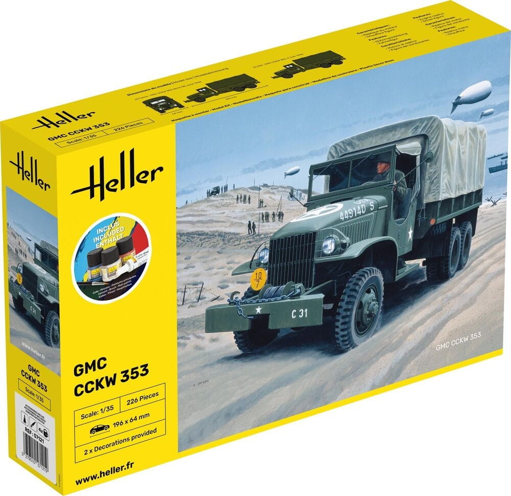 Zdjęcie główne produktu GMC US-Truck 1:35 Heller 57121 STARTER KIT
