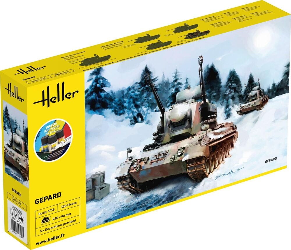 Zdjęcie główne produktu Gepard 1:35 Heller 57127 STARTER KIT