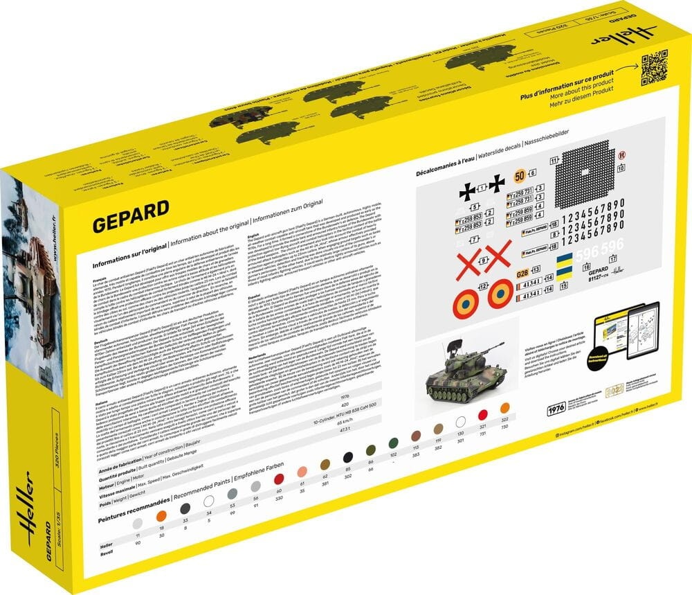 Zdjęcie dodatkowe produktu Gepard 1:35 Heller 57127 STARTER KIT