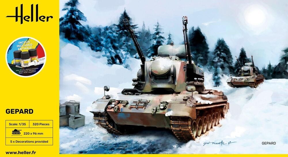 Zdjęcie dodatkowe produktu Gepard 1:35 Heller 57127 STARTER KIT