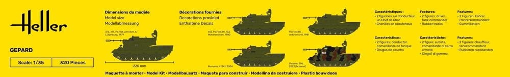 Zdjęcie dodatkowe produktu Gepard 1:35 Heller 57127 STARTER KIT
