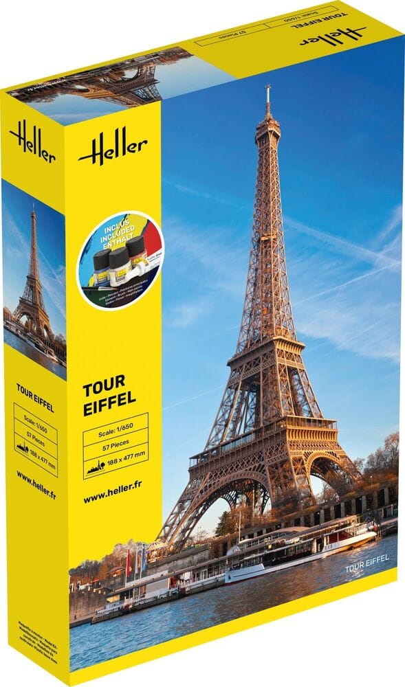 Zdjęcie główne produktu Tour Eiffel 1:650 Heller 57201 STARTER KIT