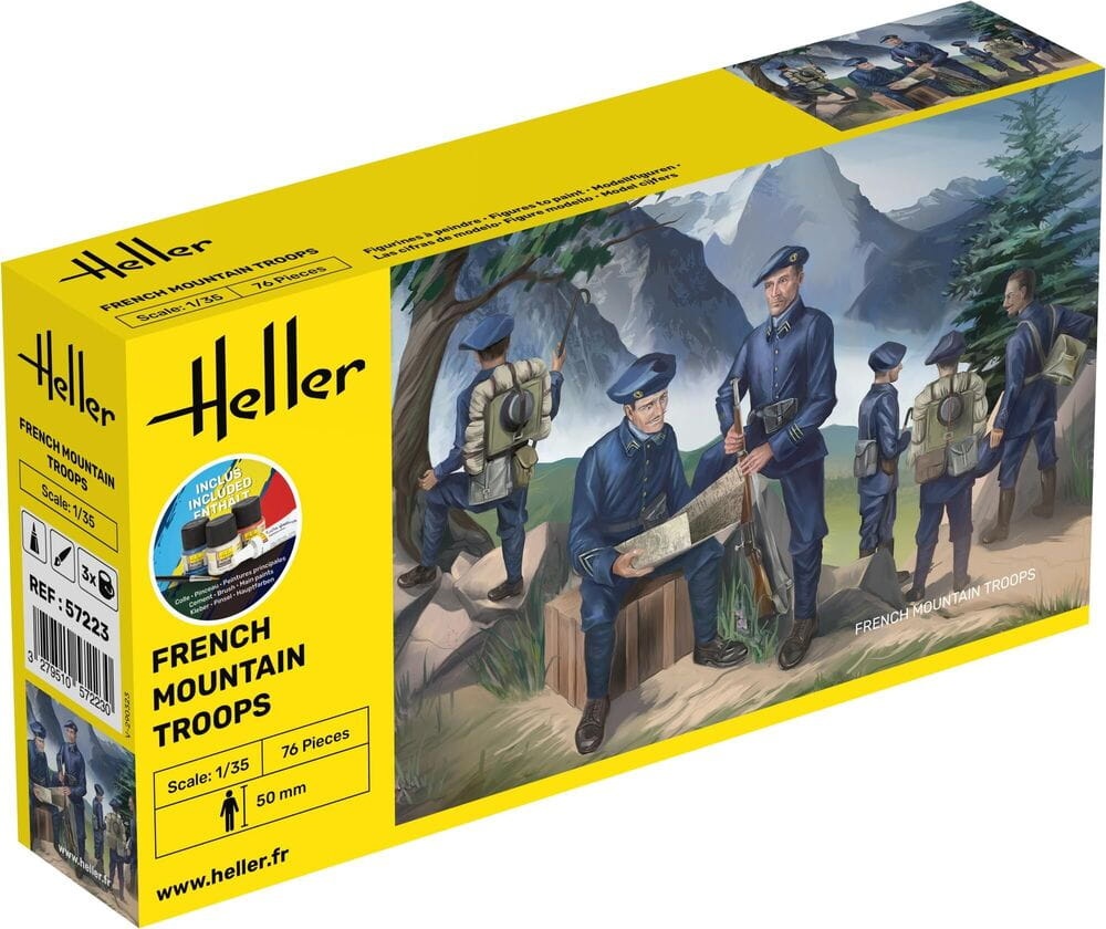 Zdjęcie główne produktu French Mountain Troops 1:35 Heller 57223 STARTER KIT