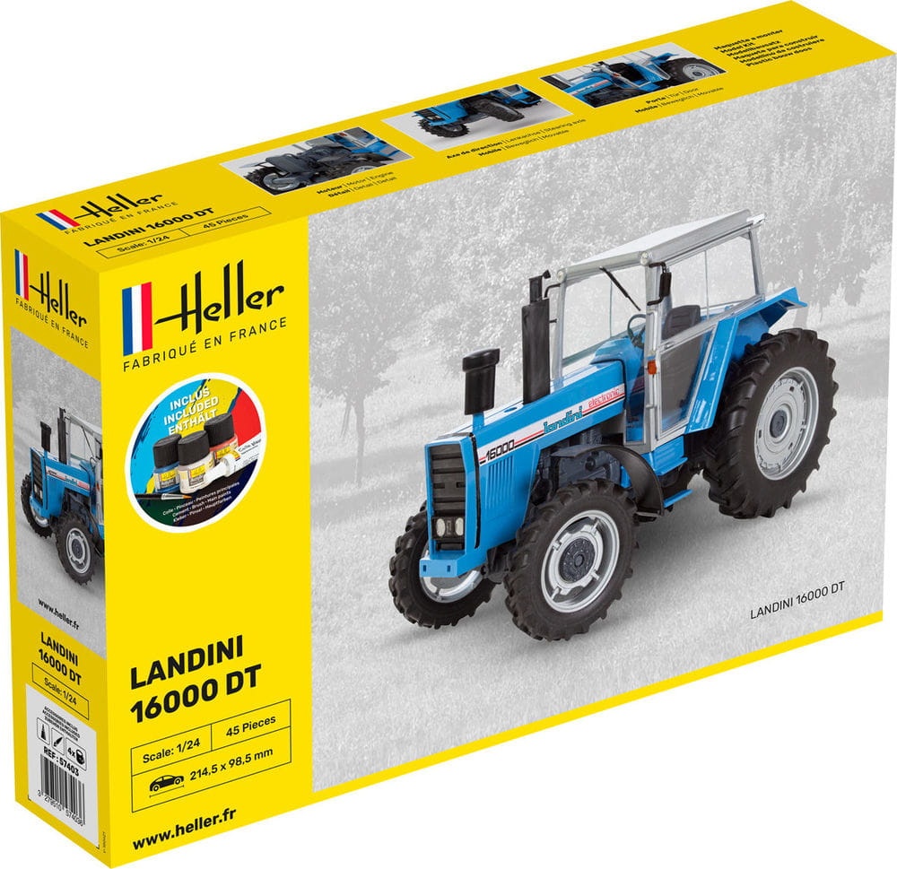 Zdjęcie główne produktu Landini 16000 DT 1:24 Heller 57403 STARTER KIT