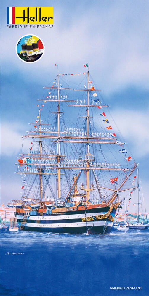 Zdjęcie dodatkowe produktu Amerigo Vespucci 1:150 Heller 58807 STARTER KIT