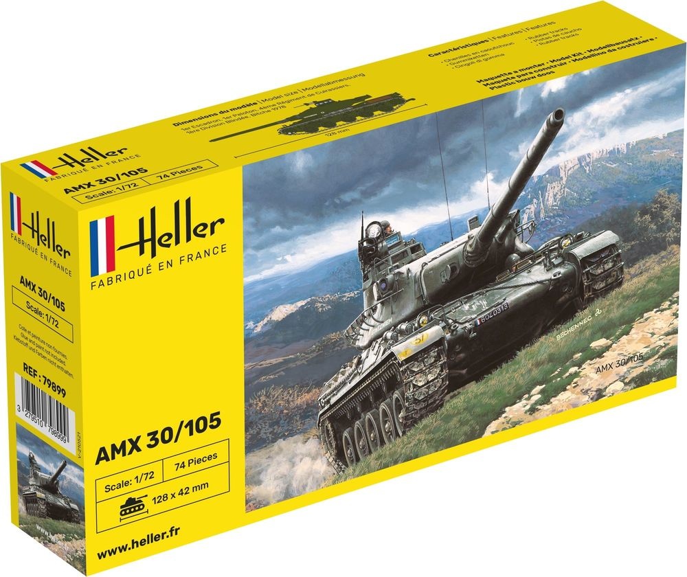 Zdjęcie główne produktu AMX 30/105 1:72 Heller 79899