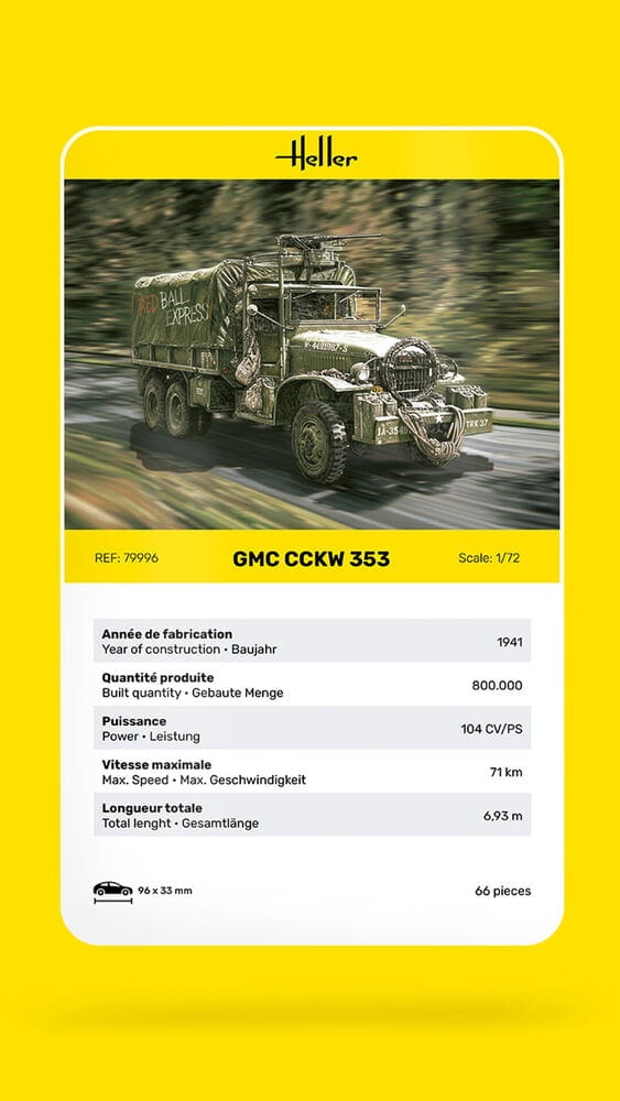 Zdjęcie dodatkowe produktu GMC CCKW 353 1:72 Heller 79996