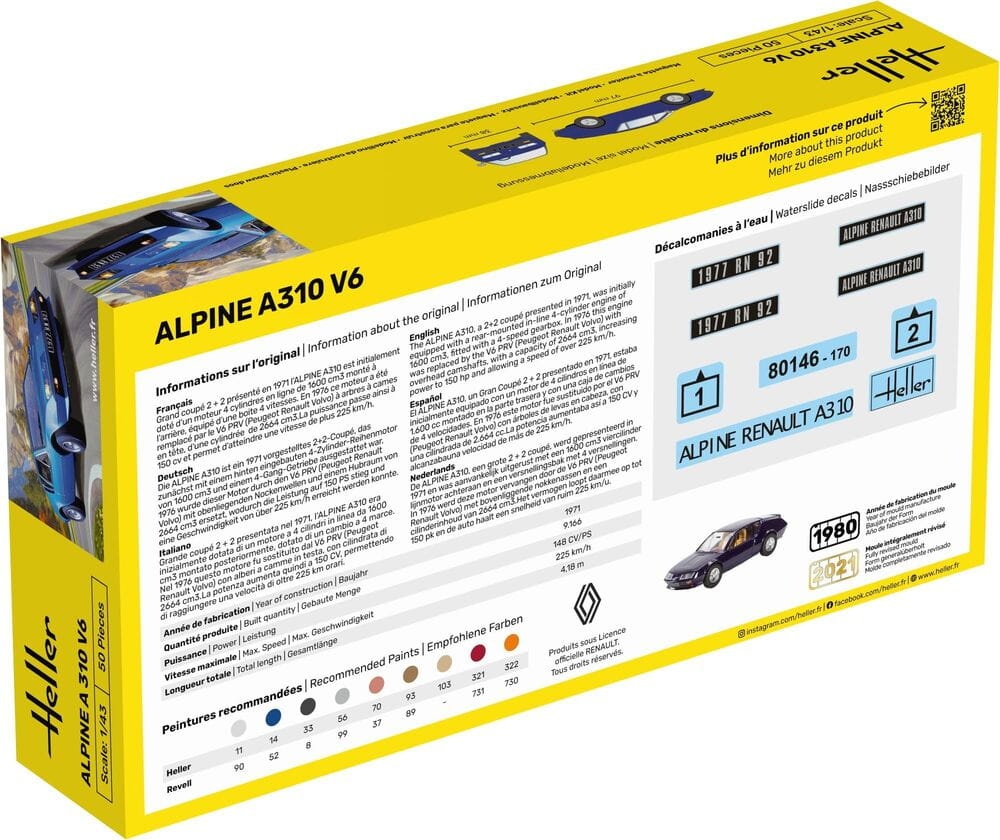 Zdjęcie dodatkowe produktu Alpine A310 1:43 Heller 80146