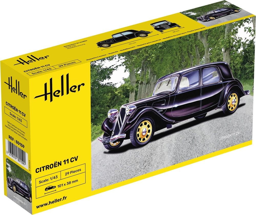 Zdjęcie główne produktu Citroen 11 CV 1:43 Heller 80159