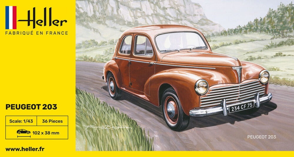 Zdjęcie dodatkowe produktu Peugeot 203 1:43 Heller 80160