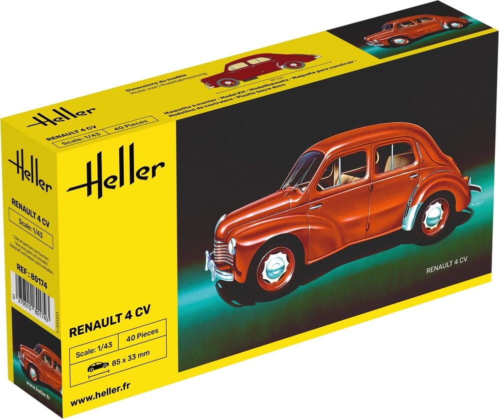 Zdjęcie główne produktu Renault 4 CV 1:43 Heller 80174