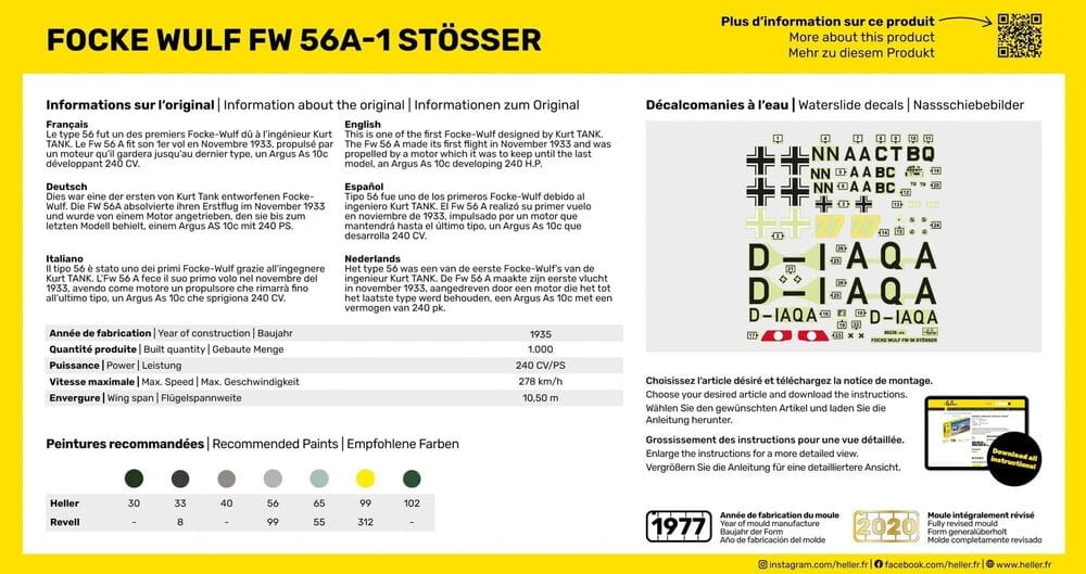 Zdjęcie dodatkowe produktu Focke Wulf Stosser 1:72 Heller 80238