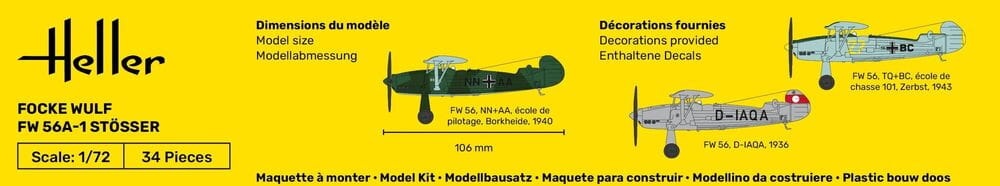 Zdjęcie dodatkowe produktu Focke Wulf Stosser 1:72 Heller 80238