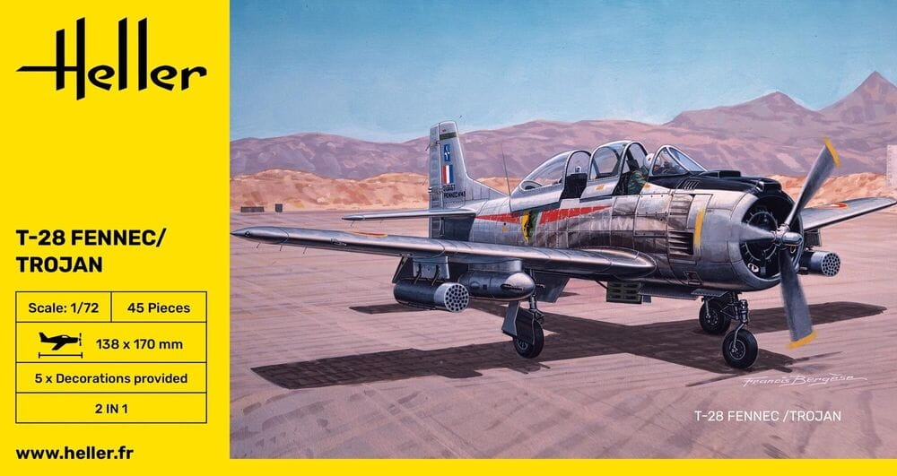 Zdjęcie dodatkowe produktu T-28 FENNEC /TROJAN 1:72 Heller 80279