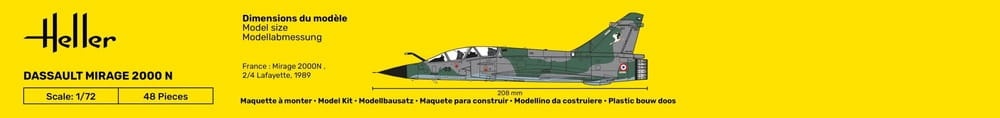 Zdjęcie dodatkowe produktu Mirage 2000 N 1:72 Heller 80321