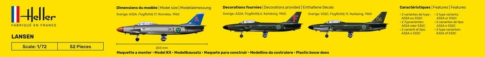 Zdjęcie dodatkowe produktu Lansen 1:72 Heller 80343