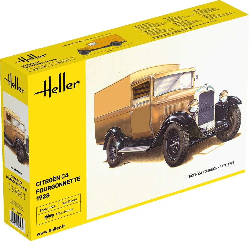 Zdjęcie główne produktu Citroen C4 Fourgonnette 1928 1:24 Heller 80703