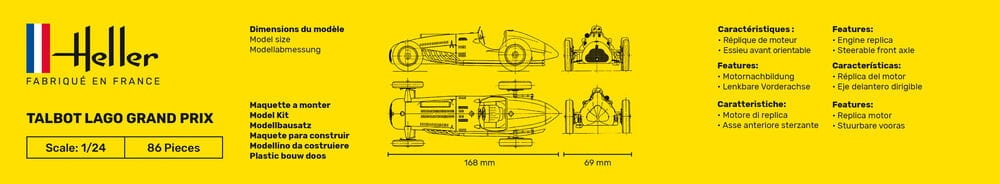 Zdjęcie dodatkowe produktu Talbot Lago Grand Prix 1:24 Heller 80721